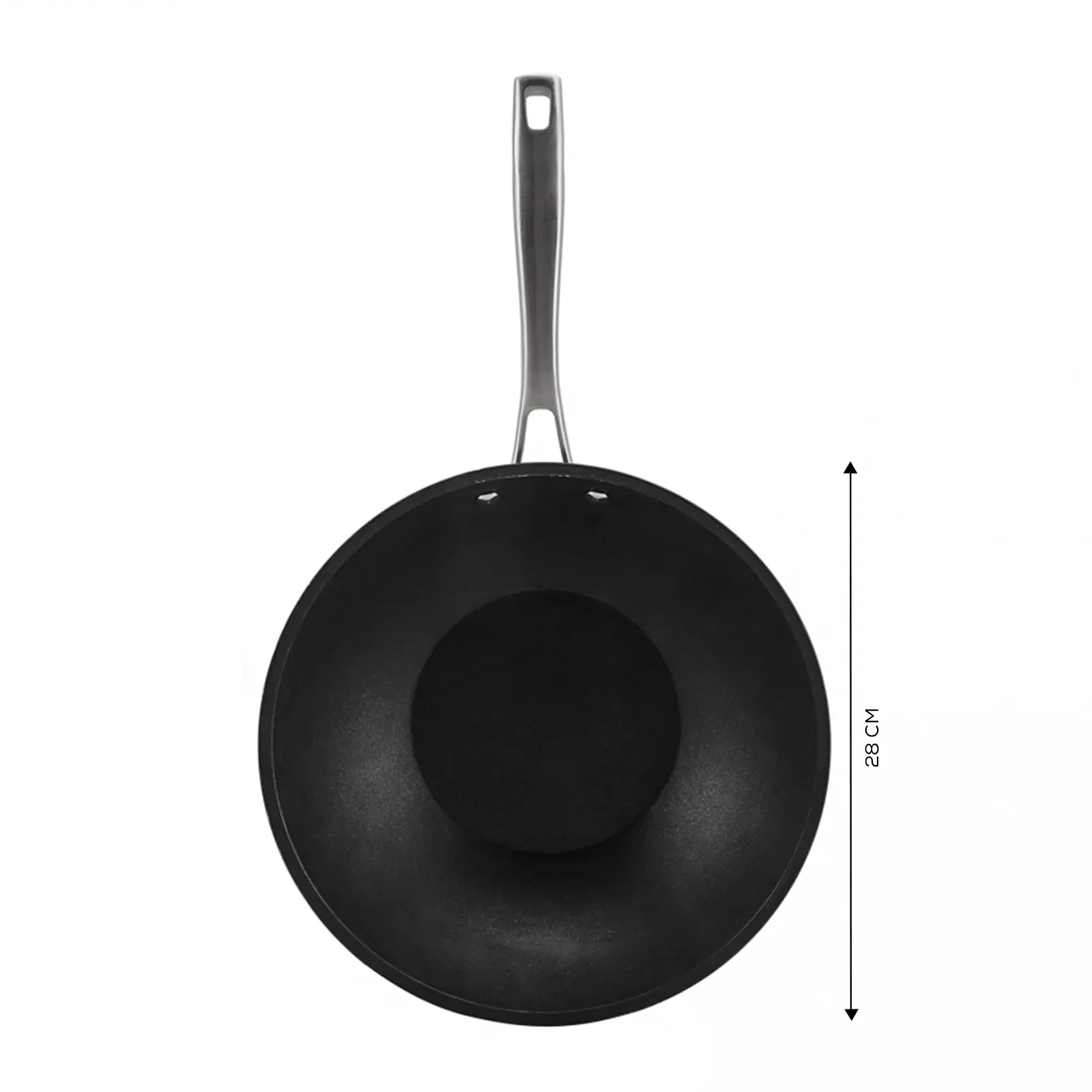 Karaca BioDiamond Pro Non-Stick Induction Wok Pan, 28cm, Black - Image 5
