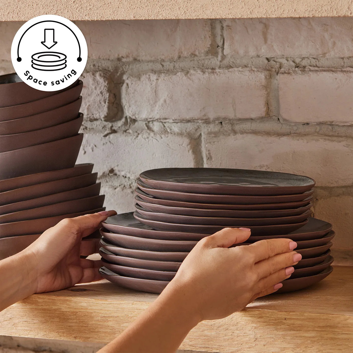 Karaca Bonn 24-Piece Reactive Glaze Dinner Set for 6 People, Multi - Image 8