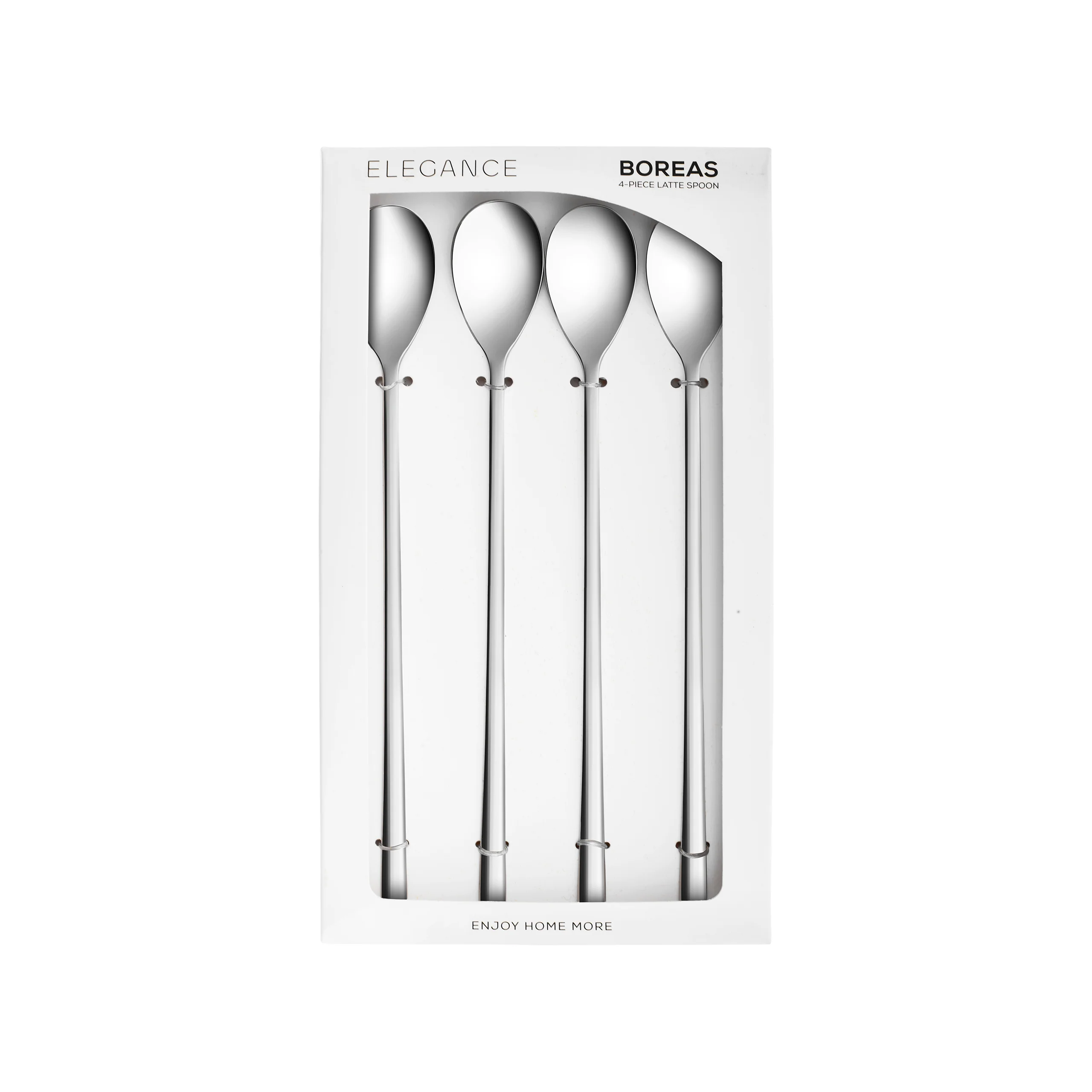 Karaca Boreas 4-Piece Stainless Steel Latte Spoon, Silver - Image 4