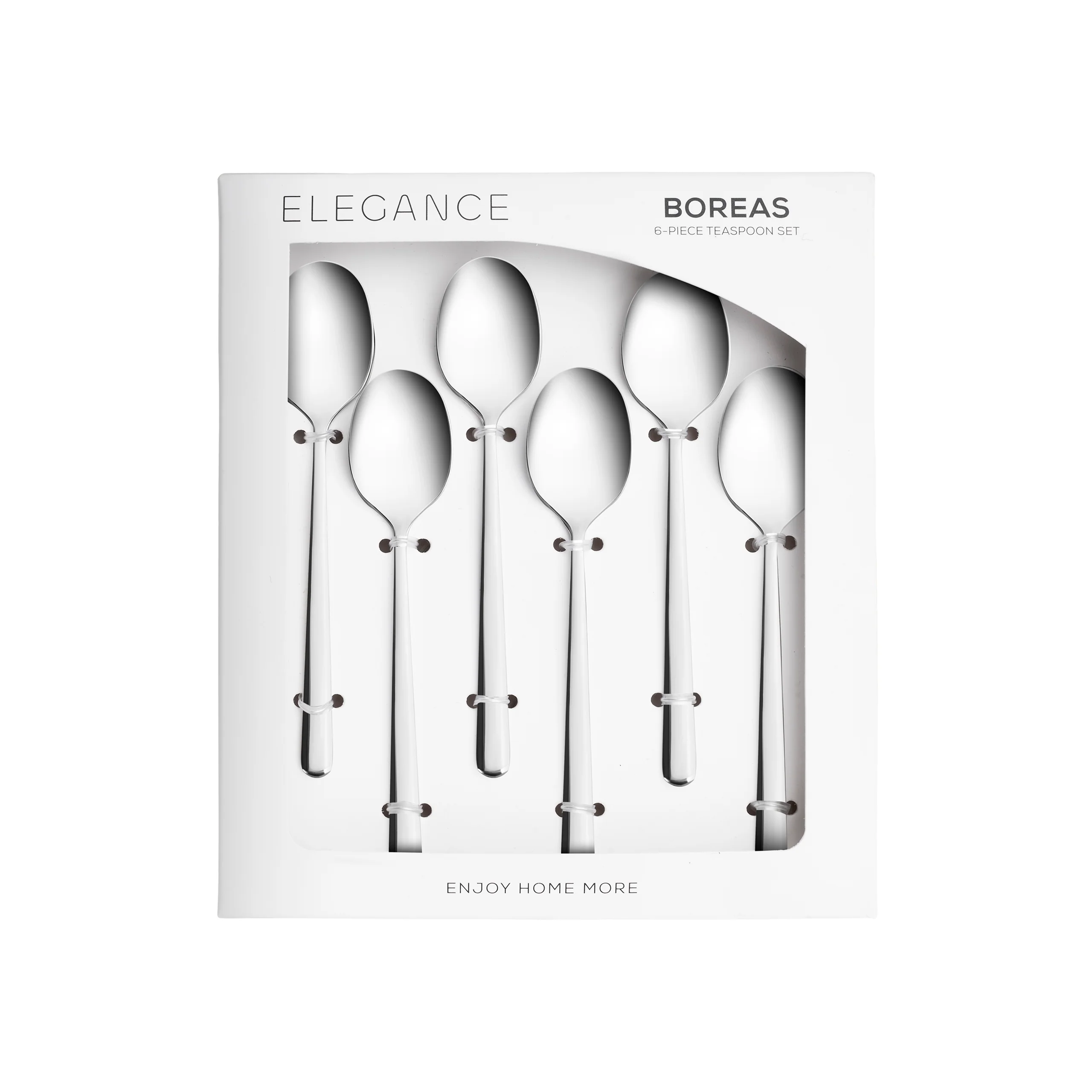 Karaca Boreas 6-Piece Stainless Steel Tea Spoon, Silver - Image 3