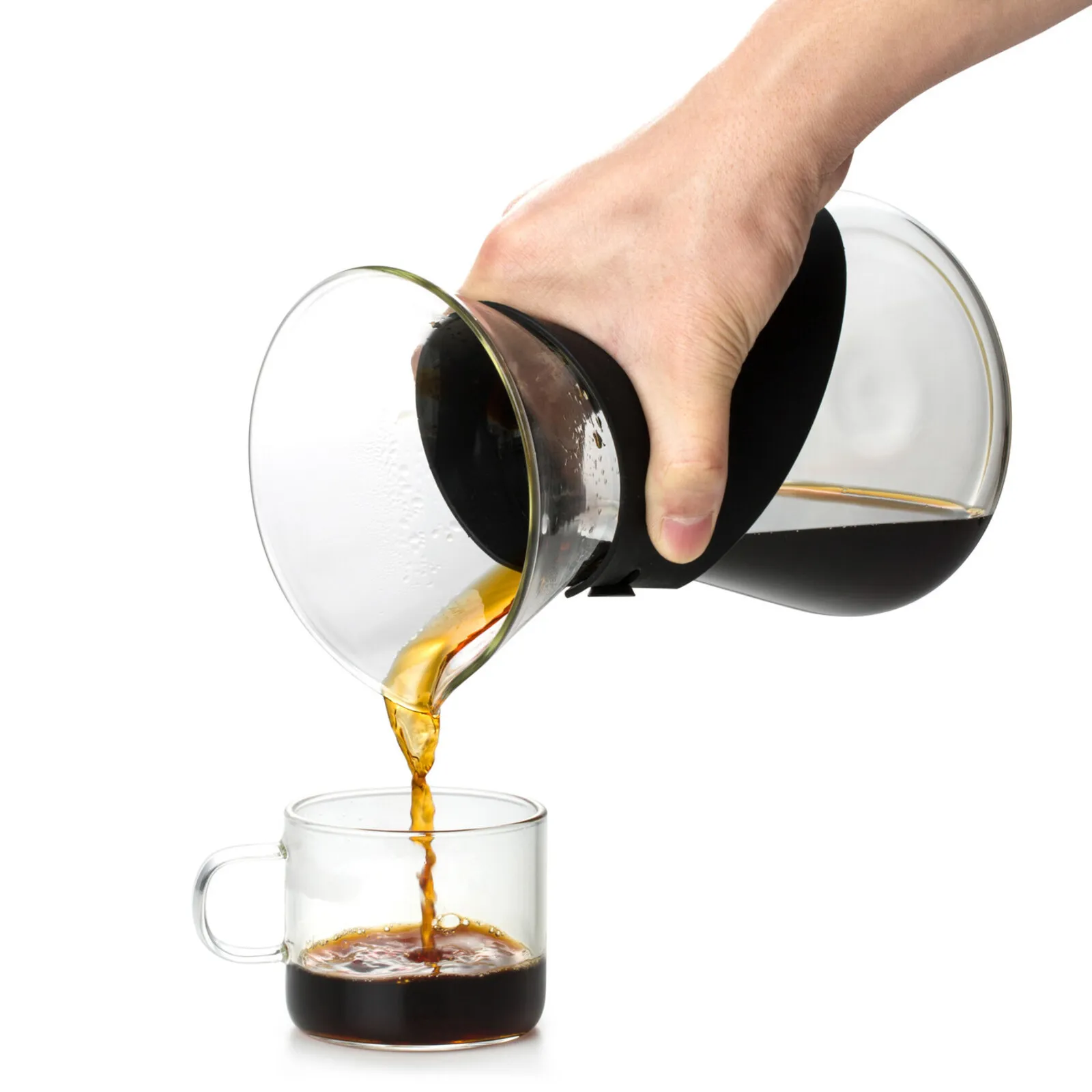 Karaca Brewy Glass Coffee Dripper, 700ml, Black - Image 6