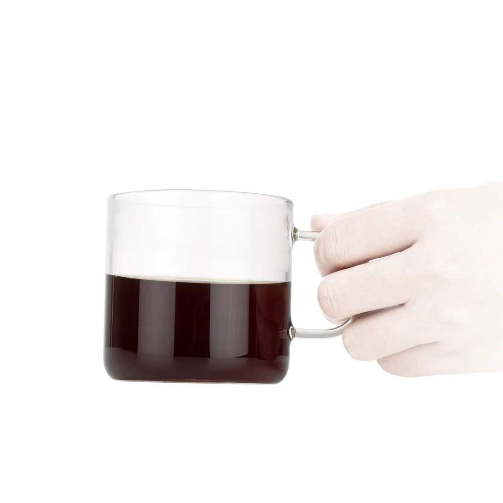 Karaca Brewy Glass Coffee Dripper Mug, 300ml, Black - Image 5
