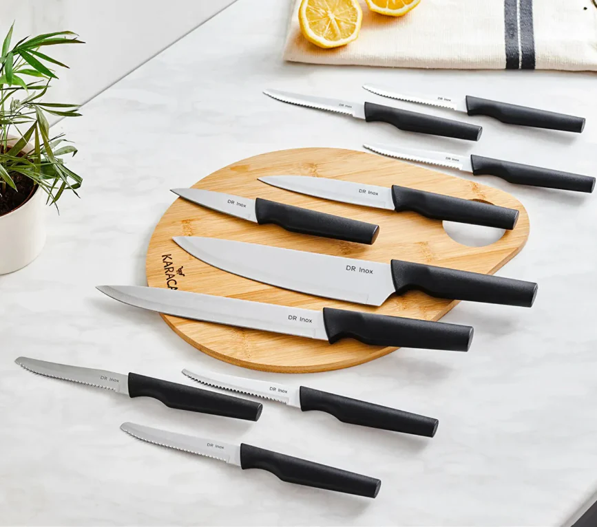 Karaca Bundle 10 Piece Knife Set, Black - Image 2