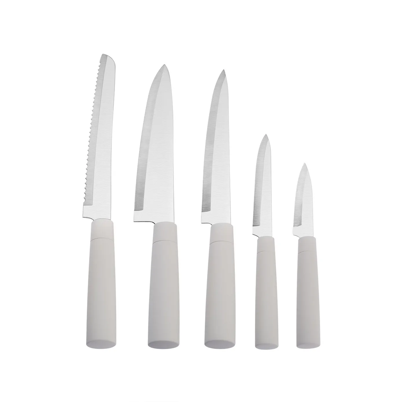 Karaca Burby 14 Piece Knife Block Set, Cream - Image 7