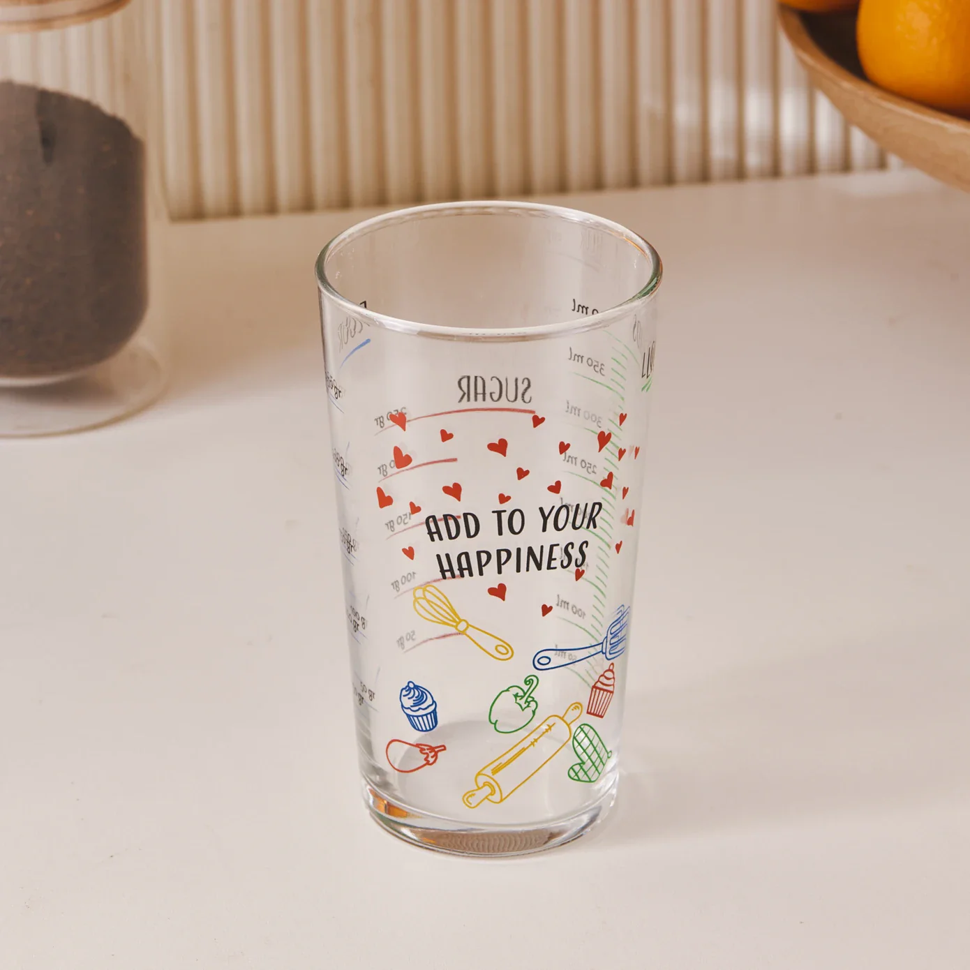 Karaca Carme Measuring Glass, 550ml, Red - Image 3