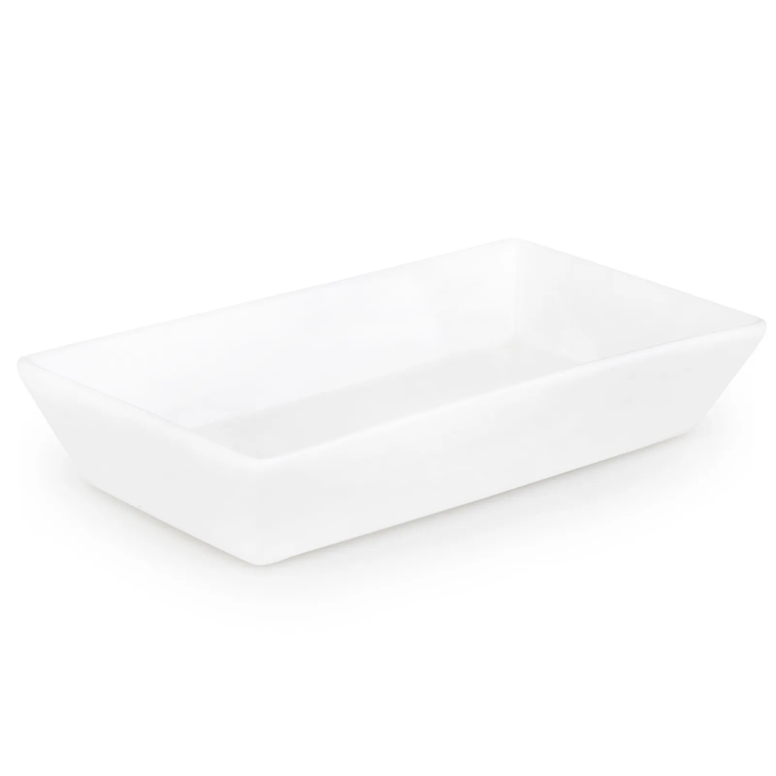Karaca Carmen Trend Porcelain Serving Platter, 18cmx10cm, White - Image 2