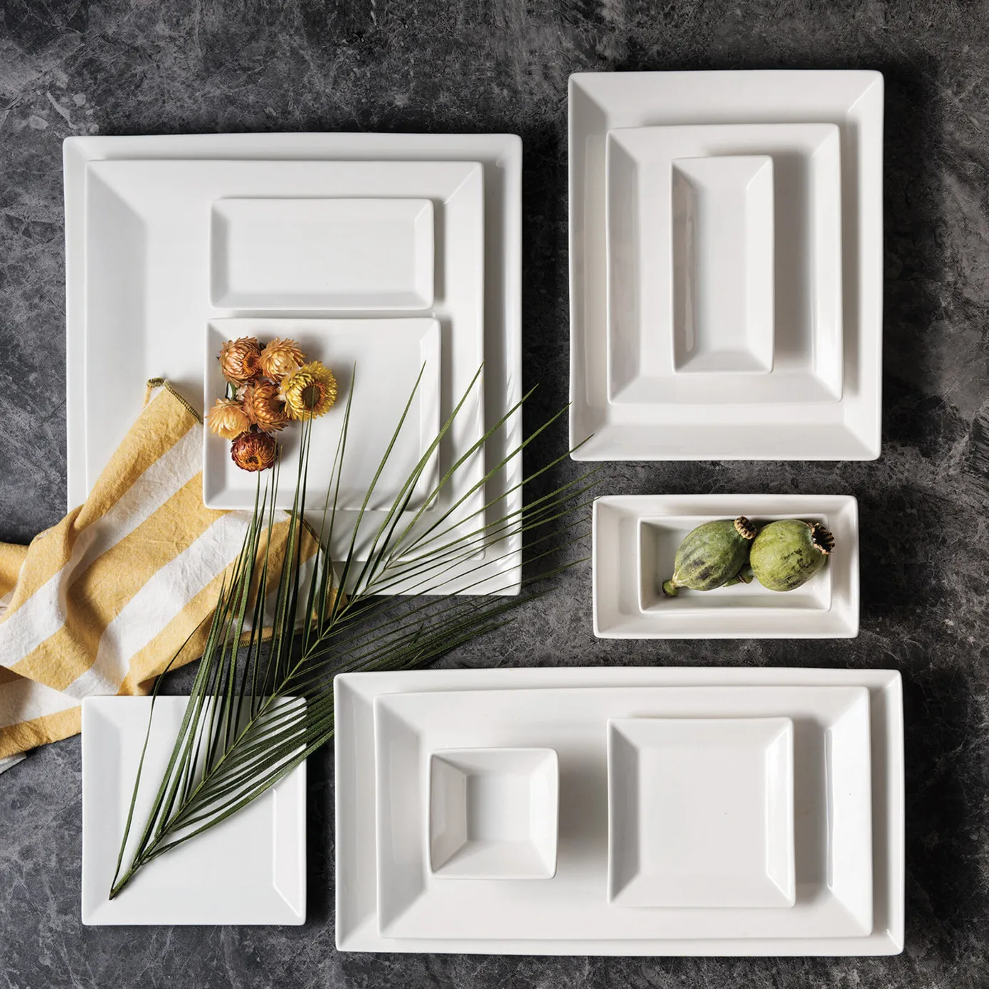 Karaca Carmen Trend Porcelain Side Plate, 19cmx16cm, White - Image 3