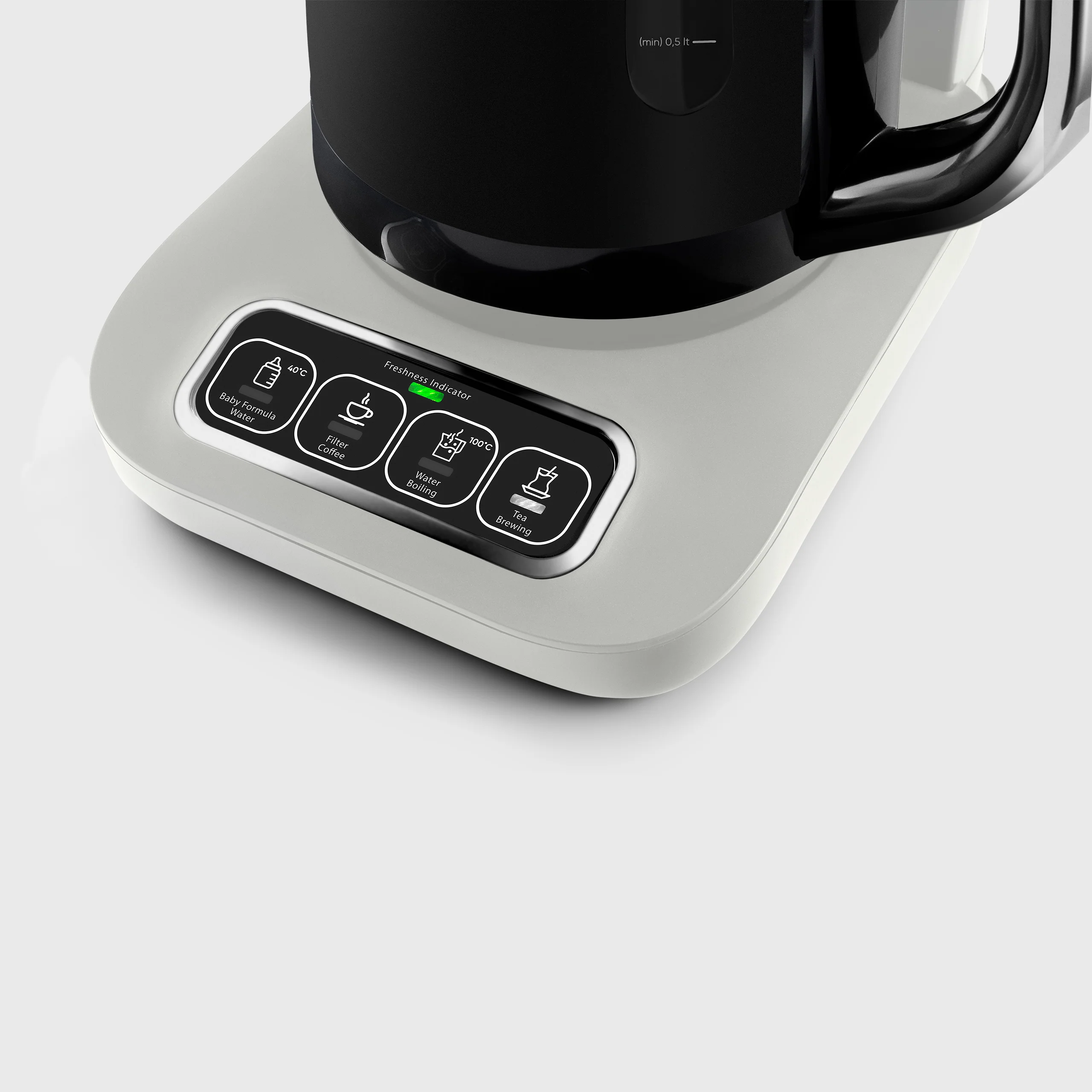 Karaca Caysever Robotea Pro 4 in 1 Talking Automatic Tea Maker Kettle and Filter Coffee Maker, 2500W, Starlight - Image 5