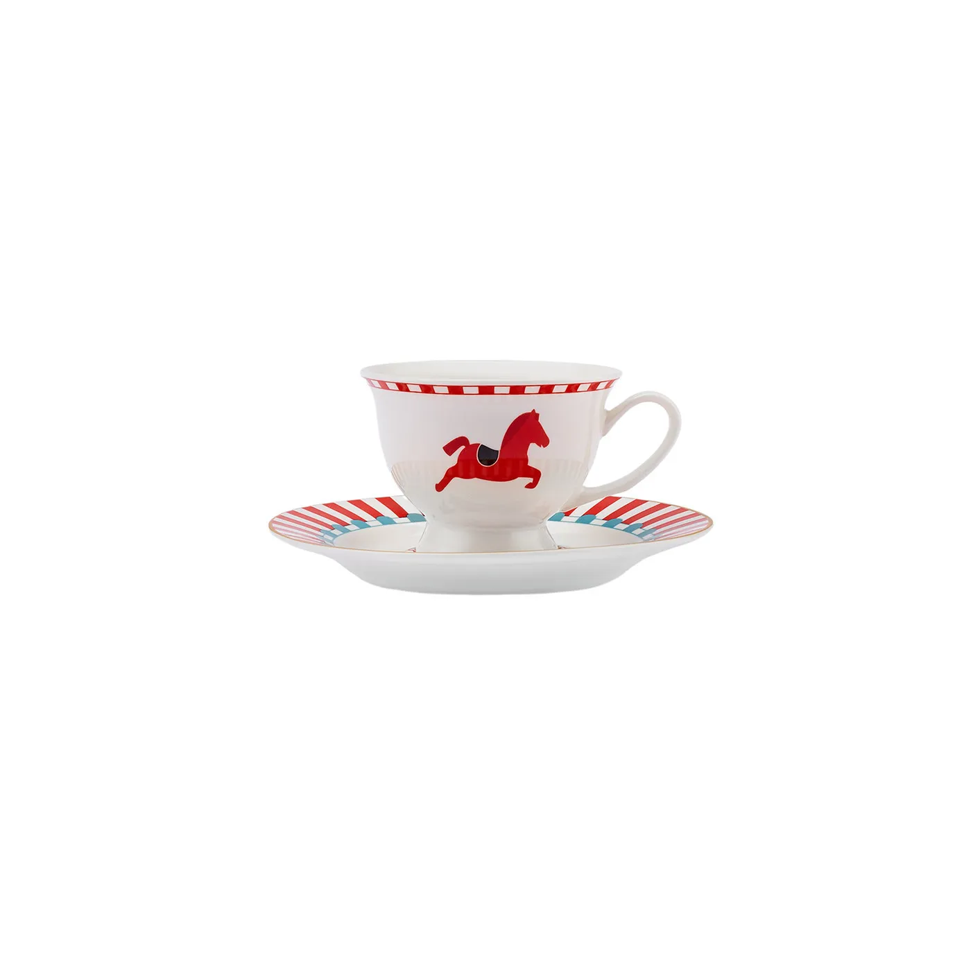 Karaca Circus 2 Piece Espresso Turkish Coffee Cup Set for 1 People, 90ml, Multi - Image 7