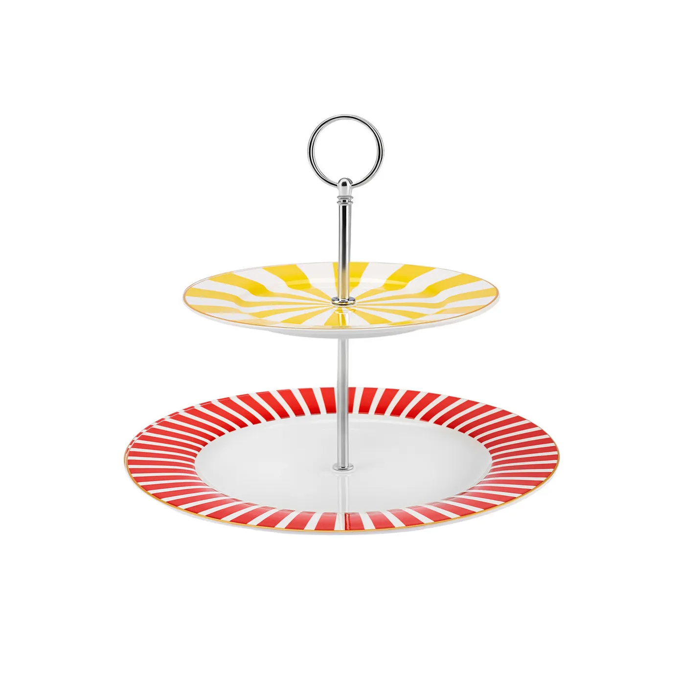 Karaca Circus Porcelain 2-Tier Cake Stand, 27cm, Multi - Image 3