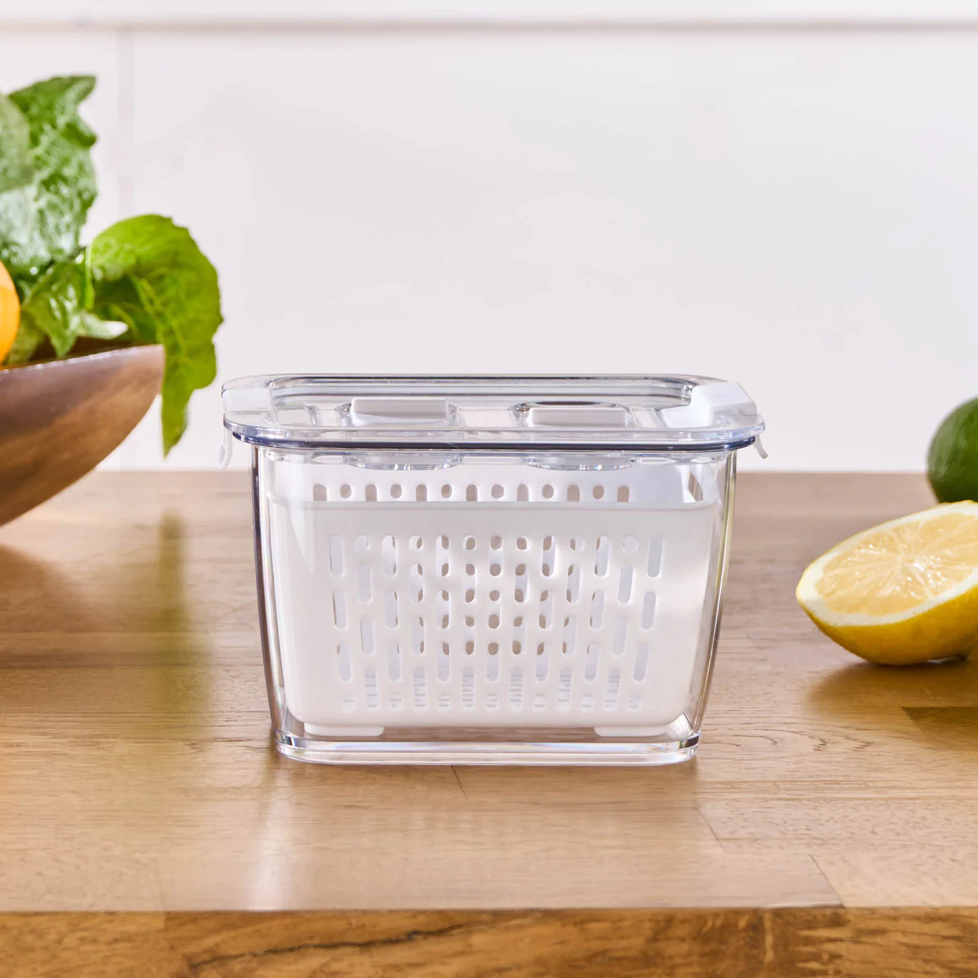 Karaca Citrus Vegetable / Fruit Storage Container, M, White - Image 3
