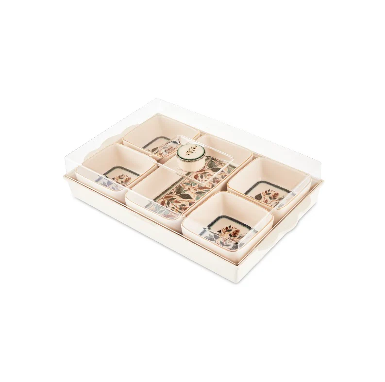 Karaca Clara 7-Piece Ceramic Breakfast Tableware Set, Multi - Image 2