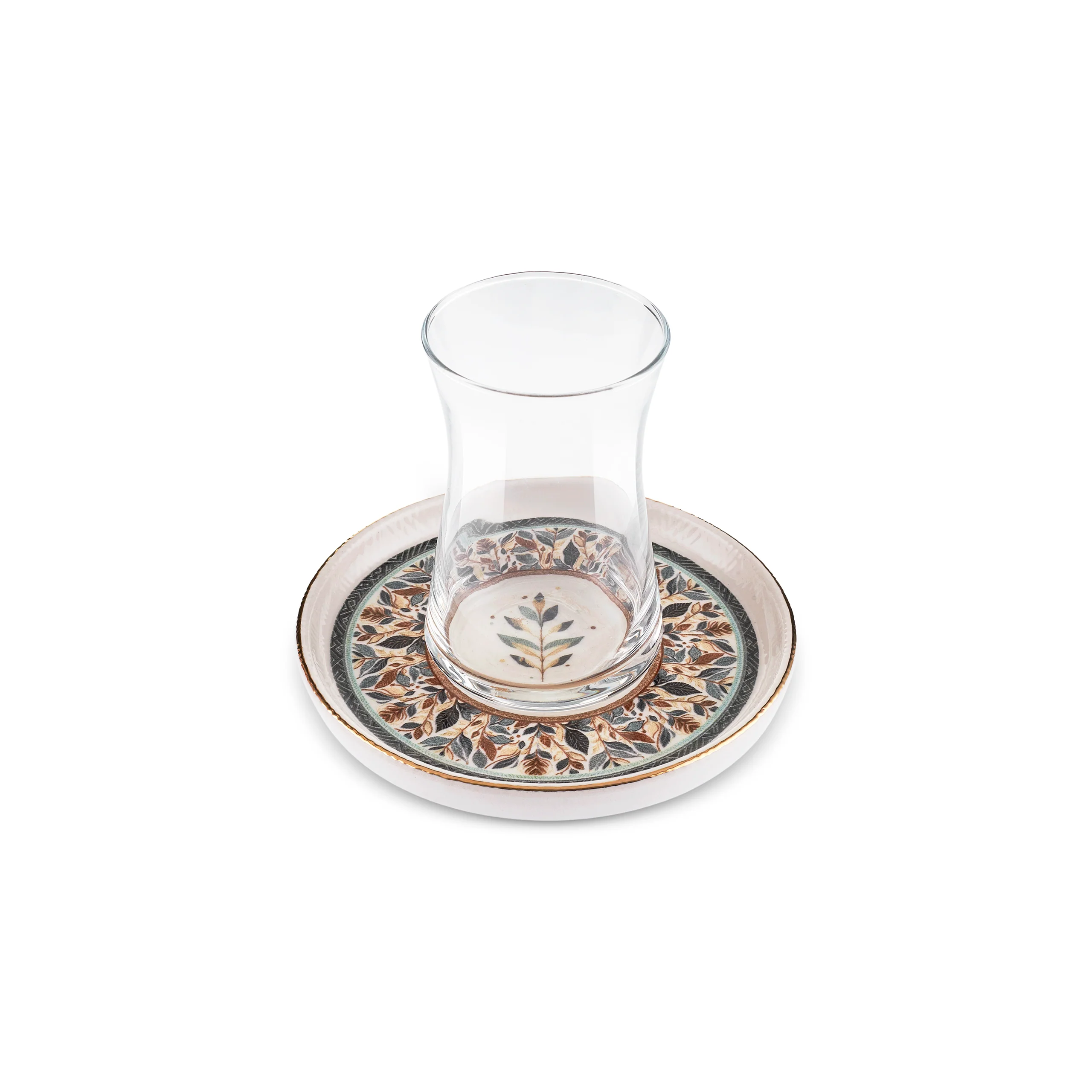 Karaca Clara 12-Piece Glass Turkish Tea Set for 6 People, 170ml, Multi - Image 5