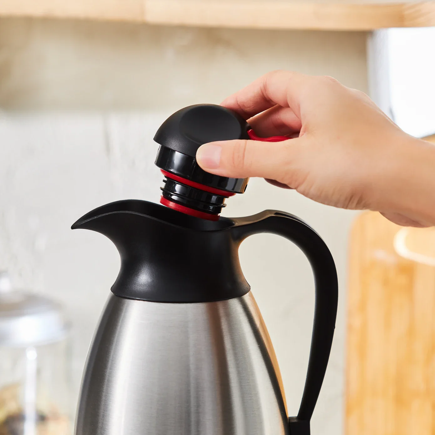 Karaca Clark Tea Thermal Flask, 2,5L, Inox - Image 3