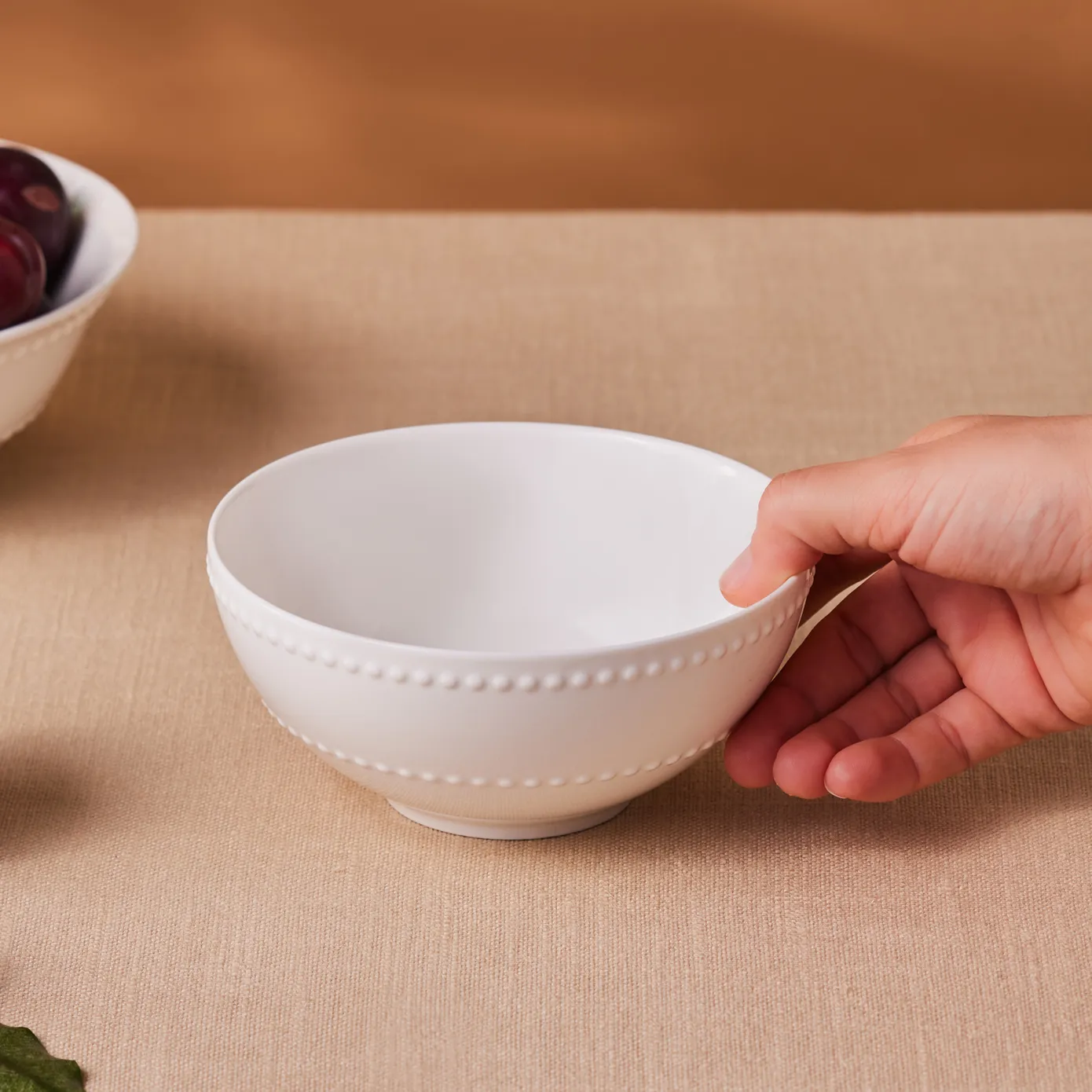Karaca Cody New Generation Bone Cereal/Soup Bowl, 16cm, White - Image 2