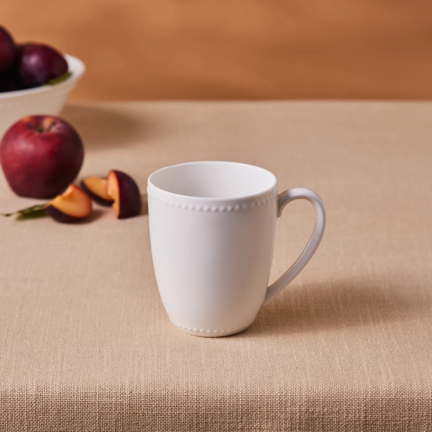 Karaca Cody New Generation Bone Mug, 350ml, White - Image 3