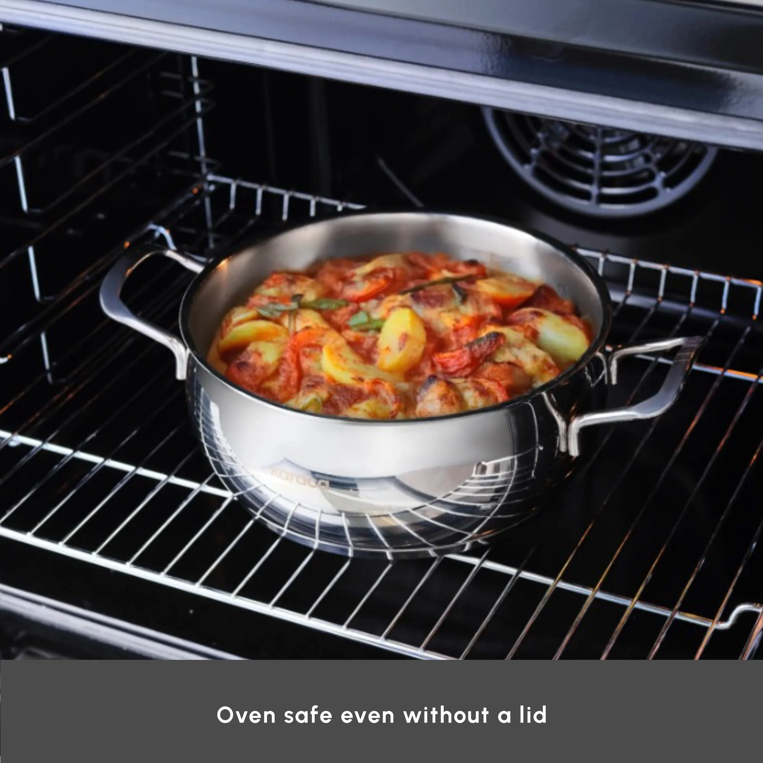 Karaca Cook & Store 13-Piece Stainless Steel Induction Cookware Set, Silver - Image 7