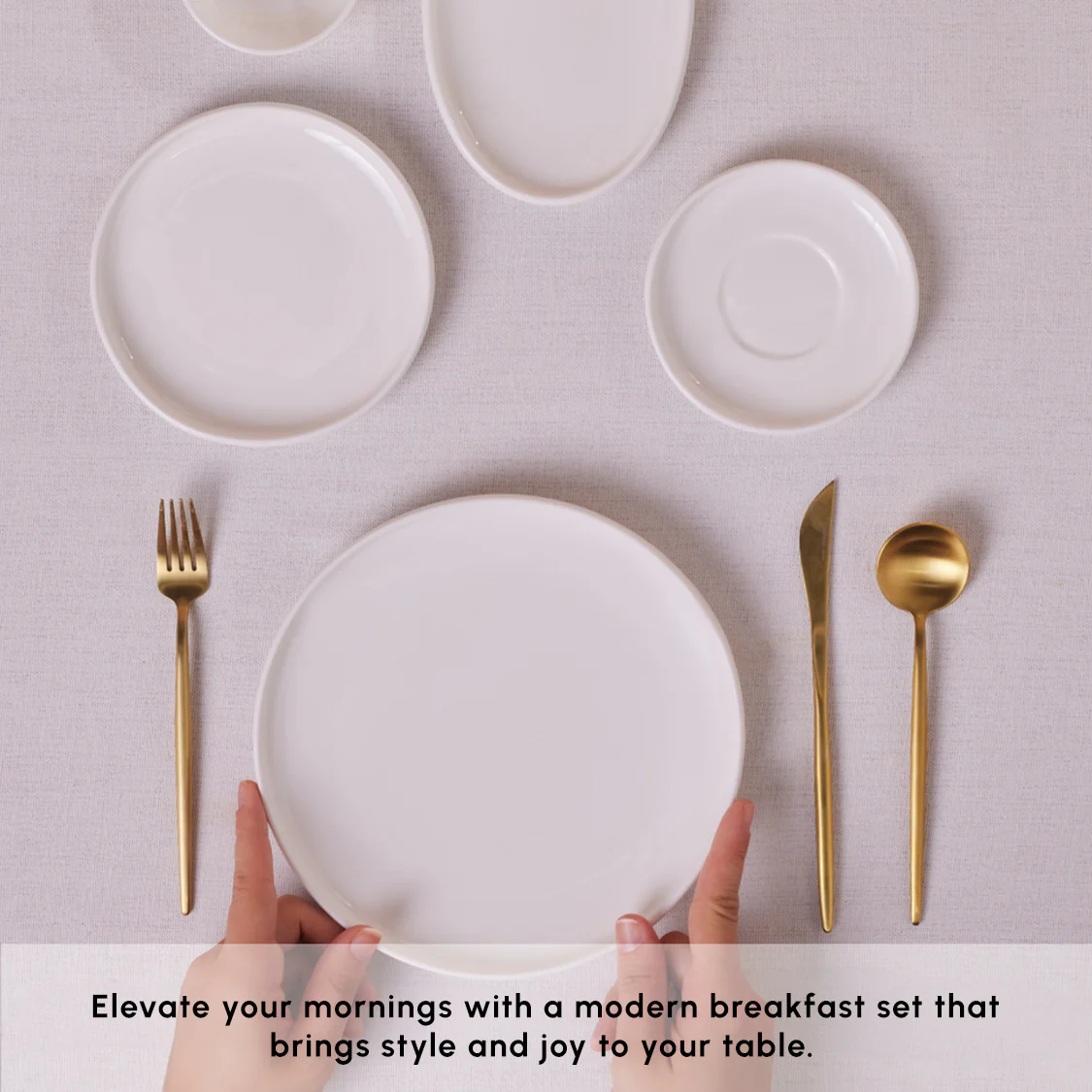 Karaca Stream Pure Cordelia 20-Piece Porcelain Serveware Set for 6 People, White - Image 4