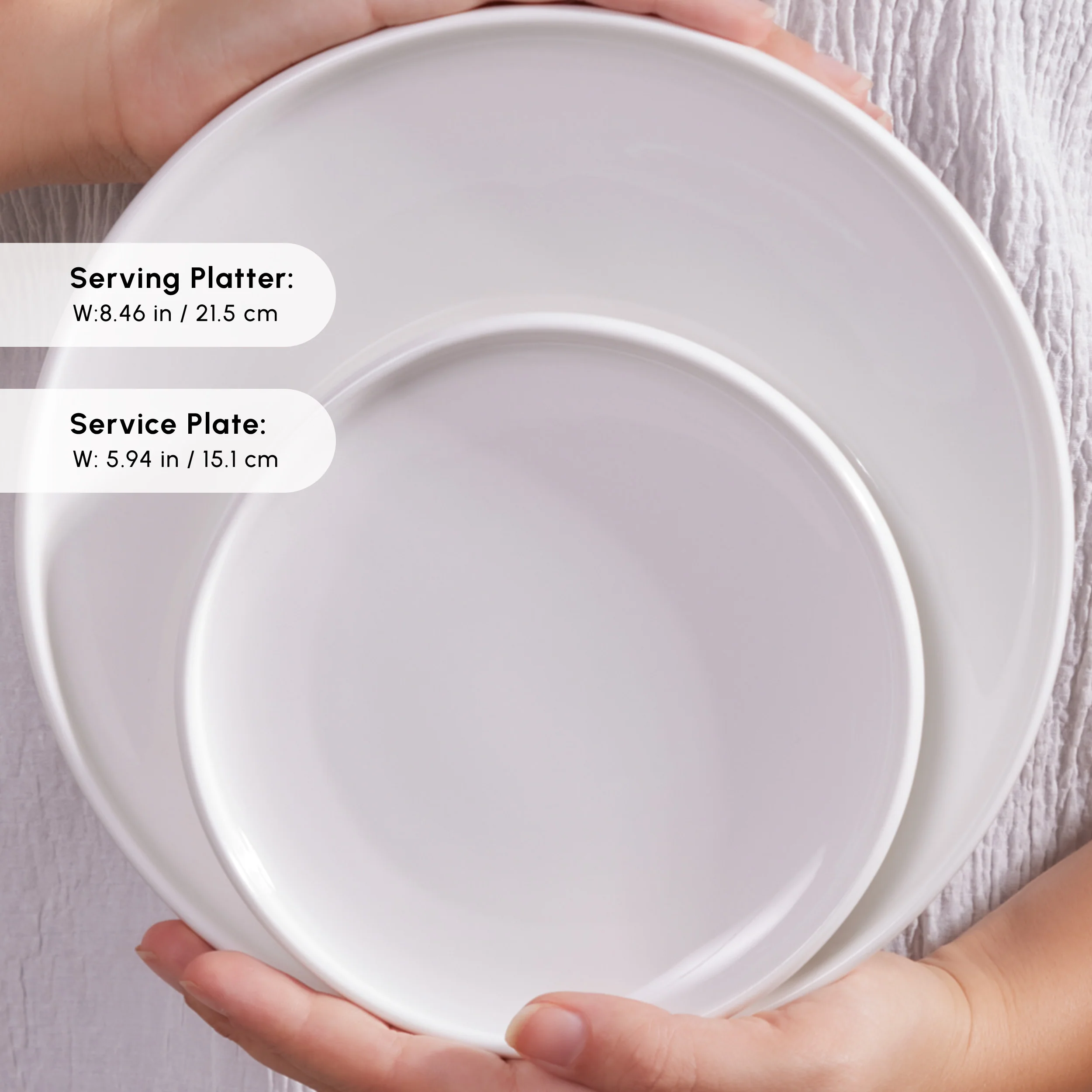 Karaca Stream Pure Cordelia 20-Piece Porcelain Serveware Set for 6 People, White - Image 6
