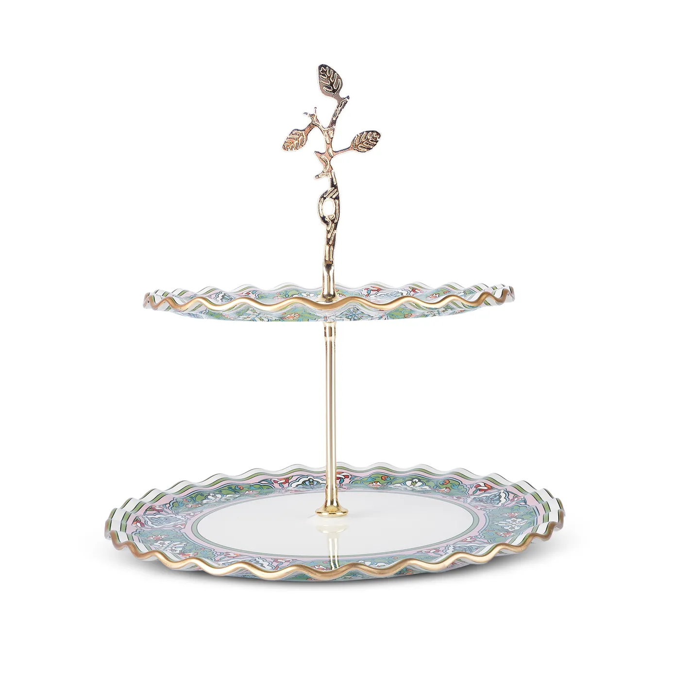 Karaca Cybele 7 Piece Glass Cake Stand Serveware Set for 6 People, Multi - Image 10