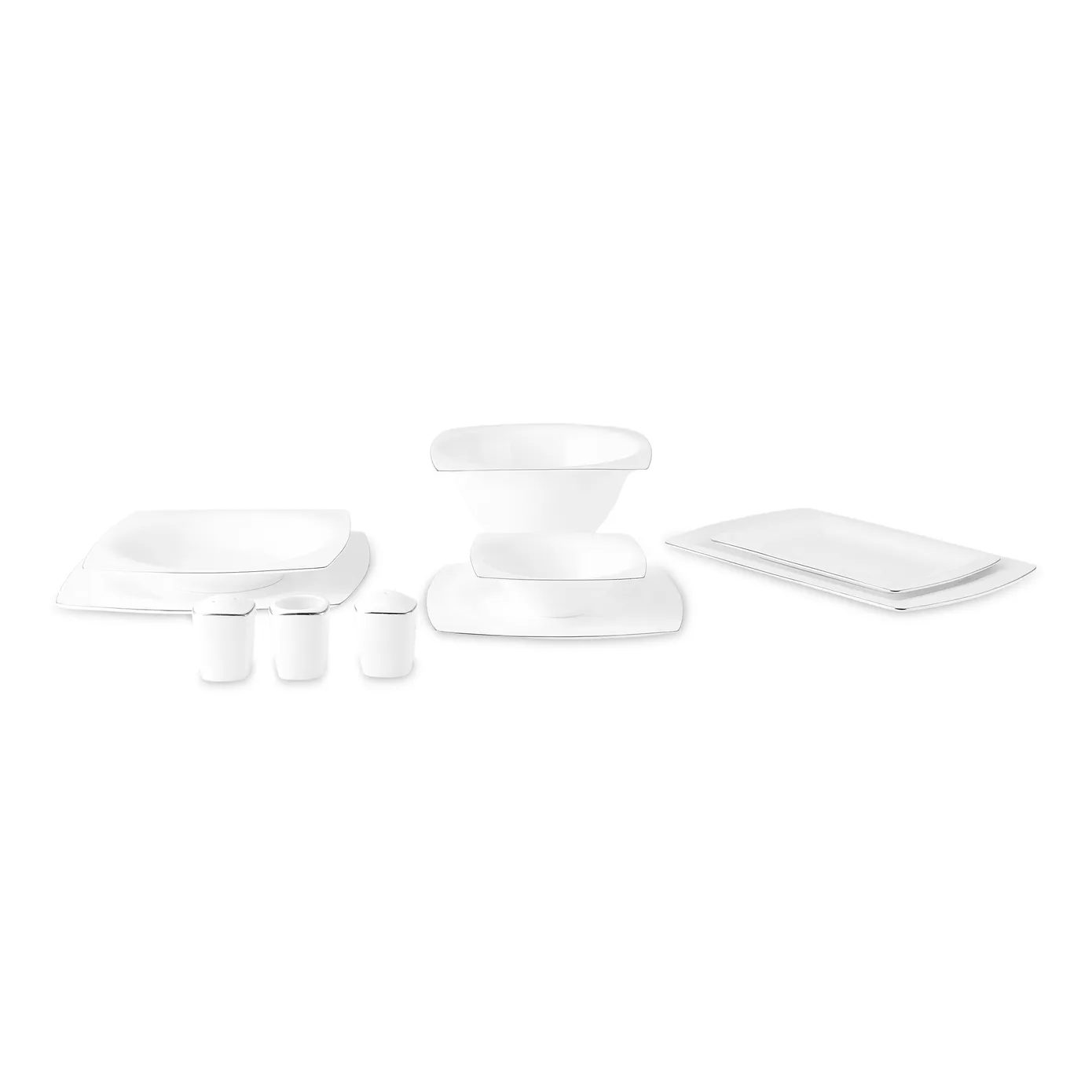 Karaca Fine Pearl Dara 58-Piece Dinner Set for 12 People, Platinum - Image 18