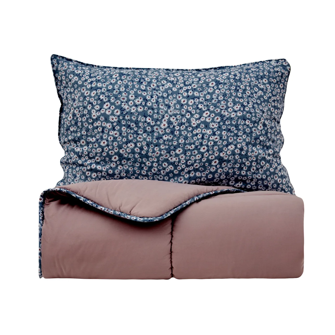 Karaca Dexie Duvet and Pillow Set, Single, Pink Multi