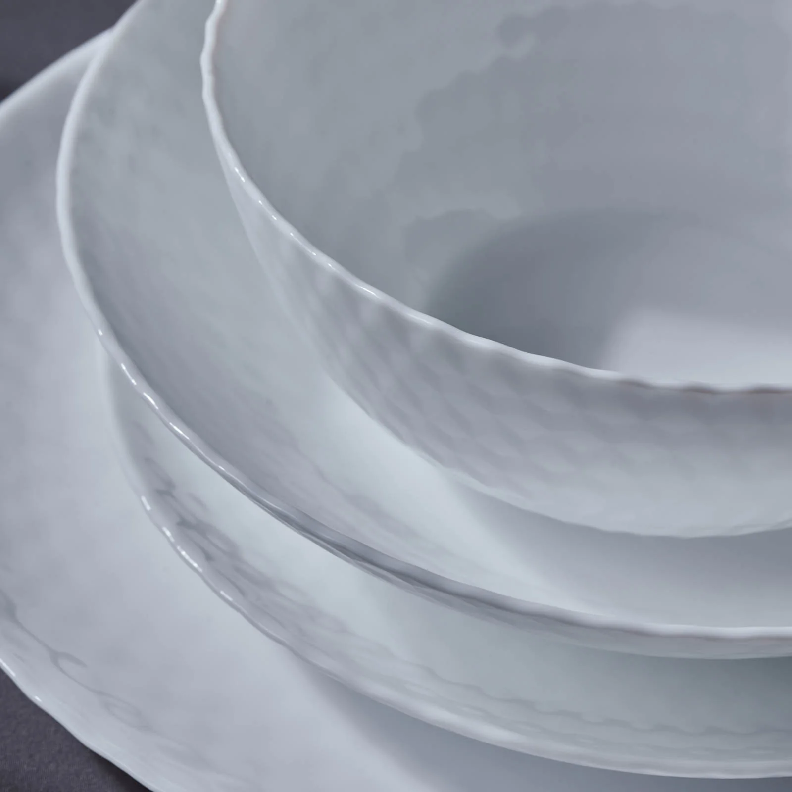 Karaca Diamond 24-Piece Glass Dinner Set for 6 People, White - Image 6