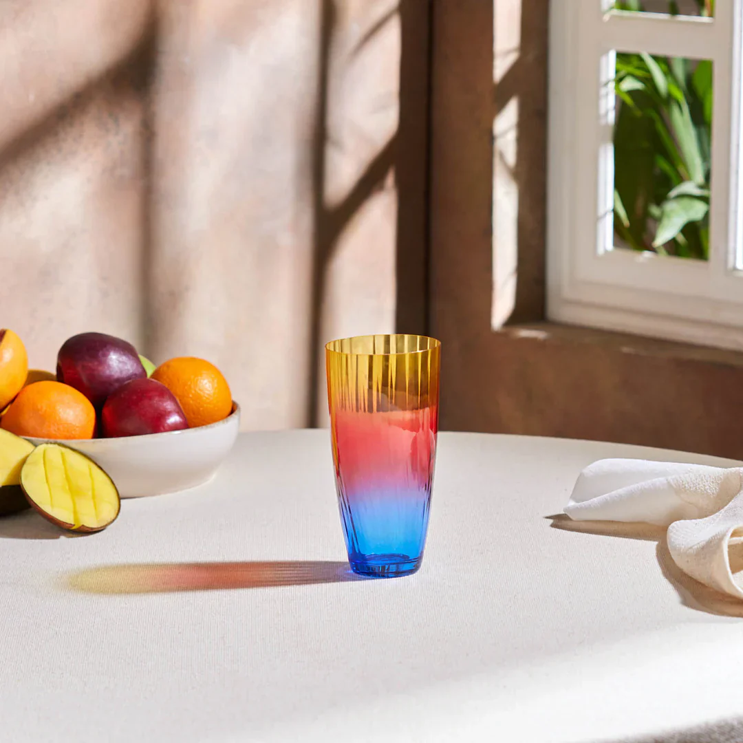 Karaca Dolce Highball Glass, 350ml, Yellow - Image 5
