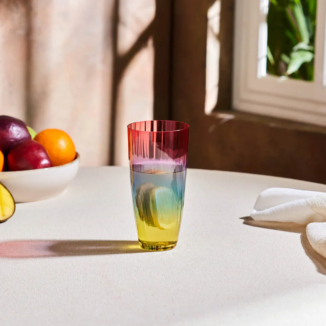 Karaca Dolce Red Highball Glass, 350ml, Red - Image 2