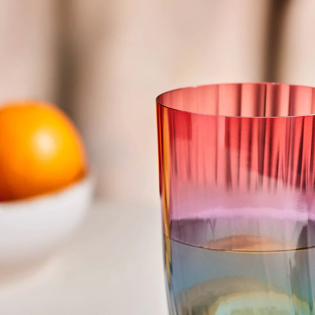 Karaca Dolce Red Highball Glass, 350ml, Red - Image 4