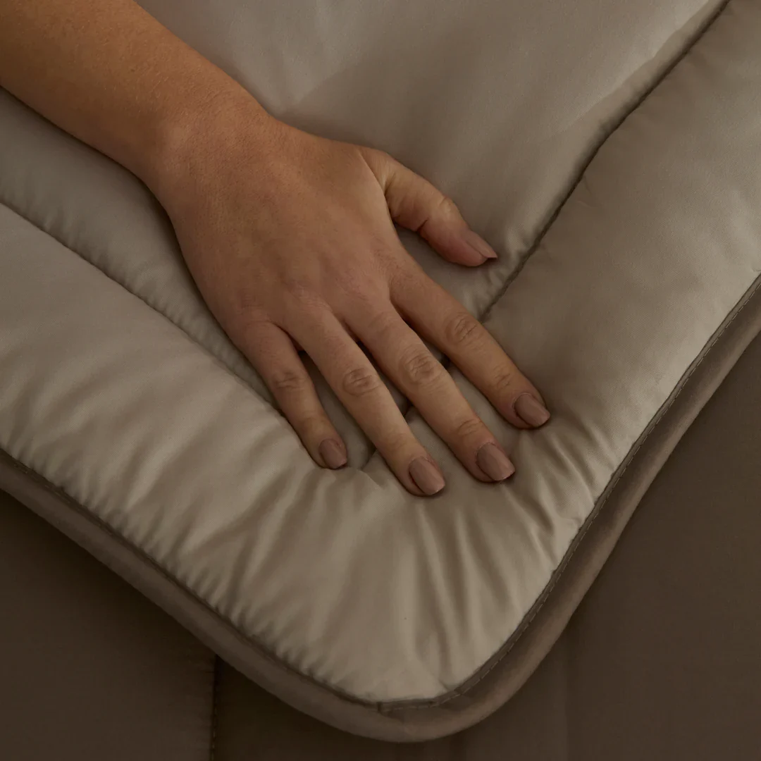 Karaca Home Double Face Duvet Cover, 200x200cm, Beige-Mocha - Image 4