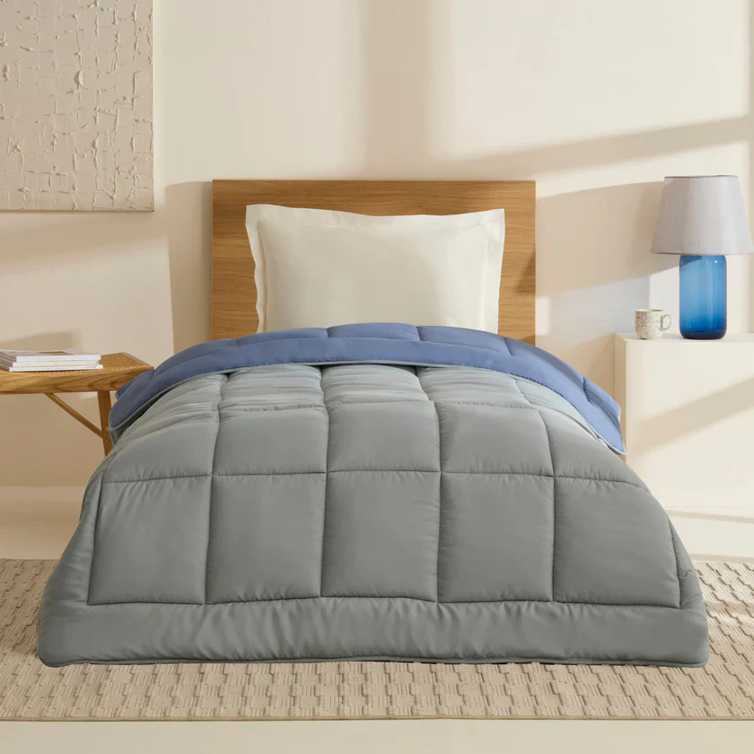 Karaca Home Double Face Duvet, 200x200cm, Blue-Mint