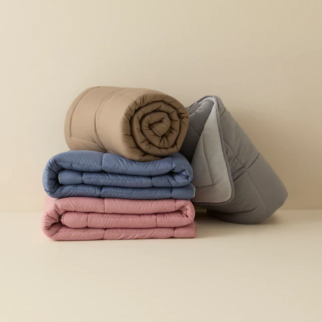 Karaca Home Double Face Duvet, 200x200cm, Powder-Light Grey - Image 5