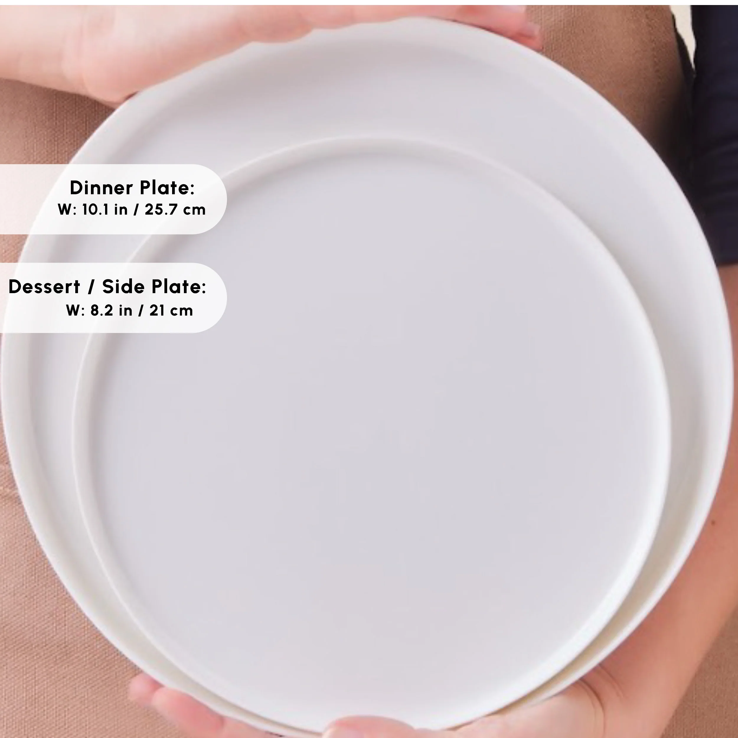 Karaca Earth Collection Matte Glaze 55-Piece Porcelain Dinner Set for 12 People, White - Image 6