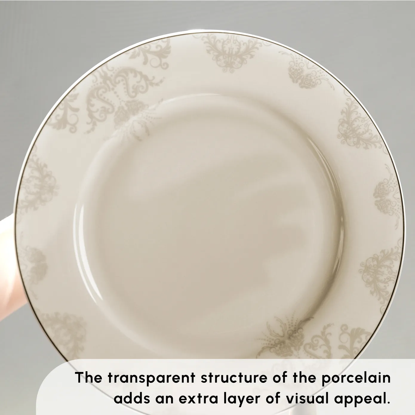Karaca Elegance Bone China Siena 53-Piece Dinner Set for 12 People, Gold - Image 5