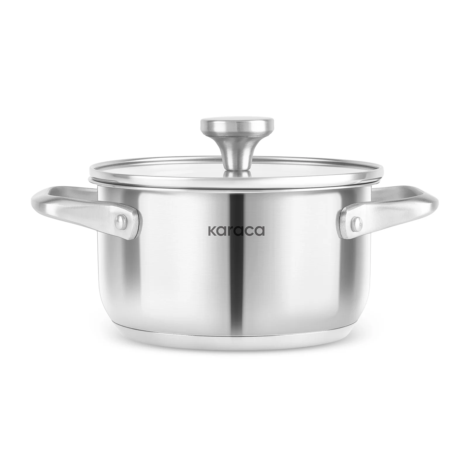 Karaca Elite Stainless Steel Induction Stock Pot, Lid, 16cm, Silver - Image 6