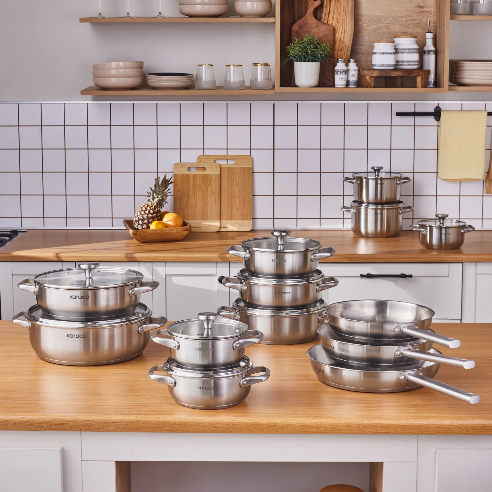 Karaca Elite Stainless Steel Induction Stock Pot & Lid, 30cm, Silver - Image 6