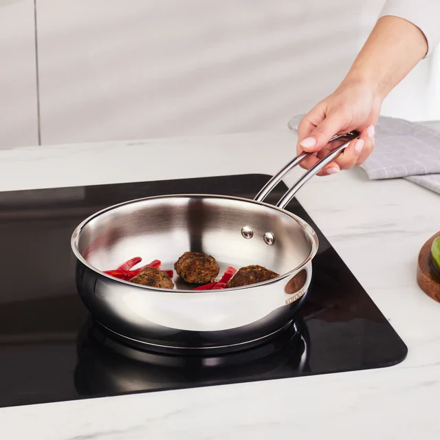 Karaca Emirgan Stainless Frying Pan, 20cm, Silver - Image 4