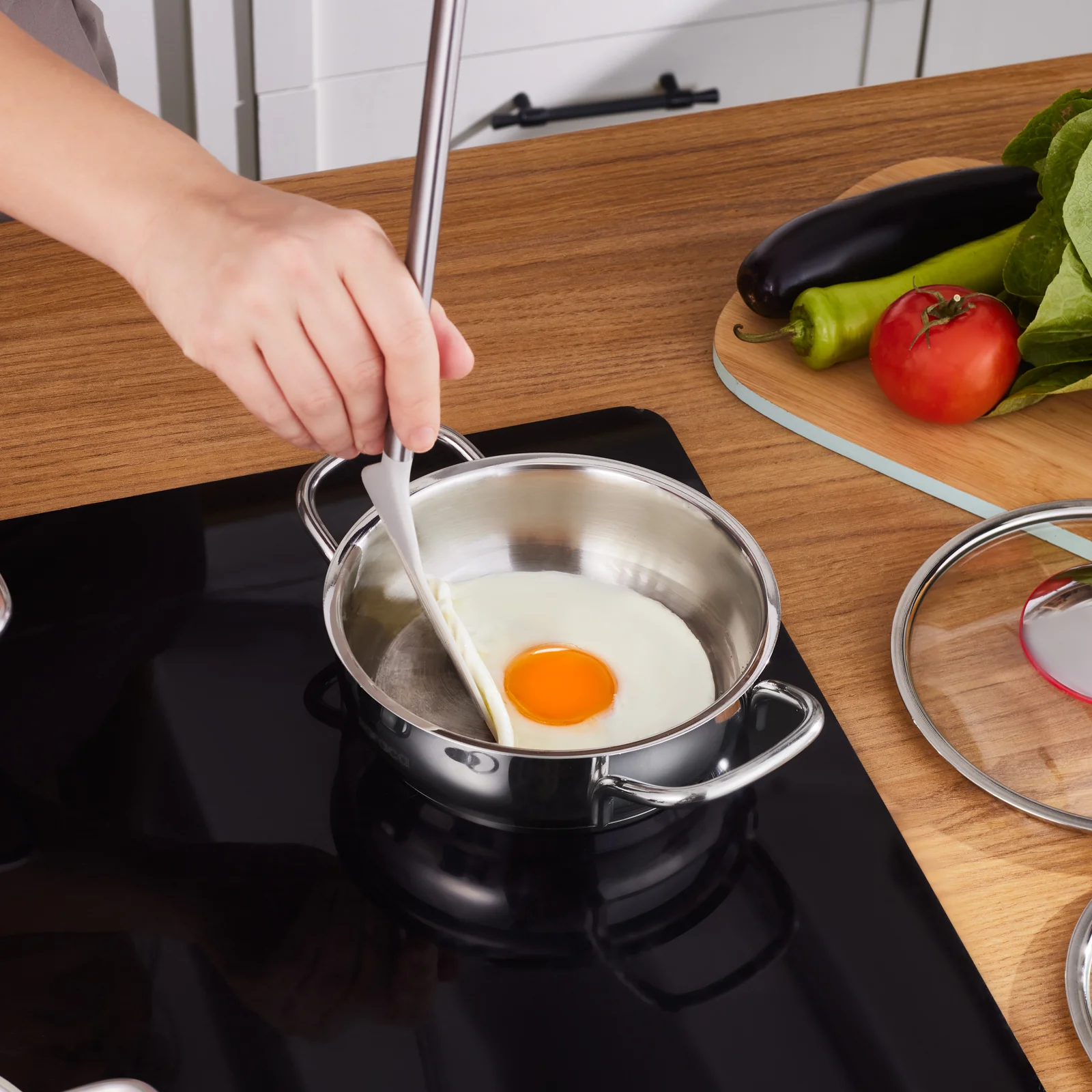 Karaca Emirgan 6 Piece Stainless Steel Induction Shallow Pot Set - Image 5
