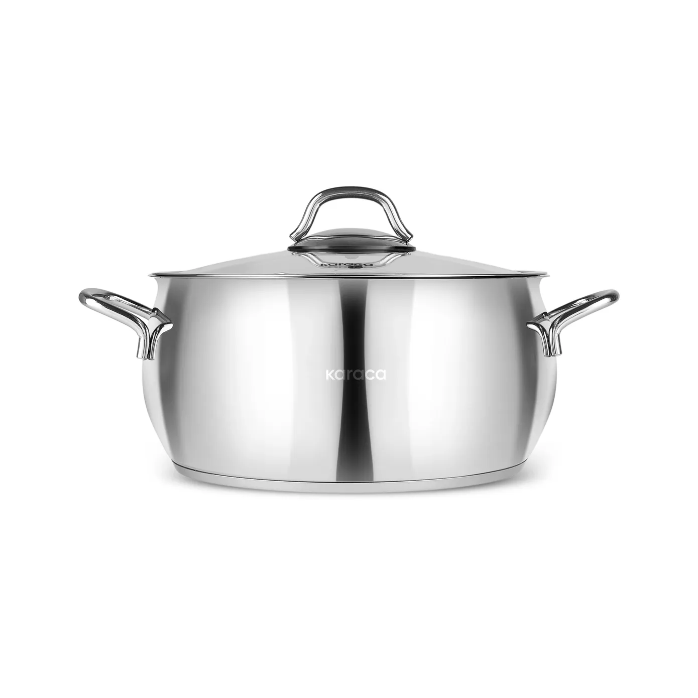 Karaca Emirgan Stainless Steel Stockpot with Lid, 26cm, Silver - Image 6