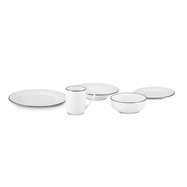 Karaca Emma 30-Piece Porcelain Dinner Set for 6 People, White - Image 23