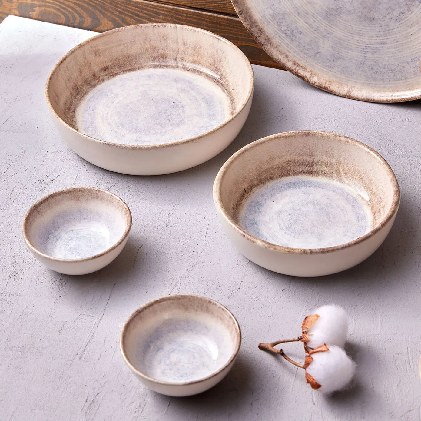 Karaca Ephesus Ceramic CerealSoup Bowl, 16cm, White Multi - Image 4