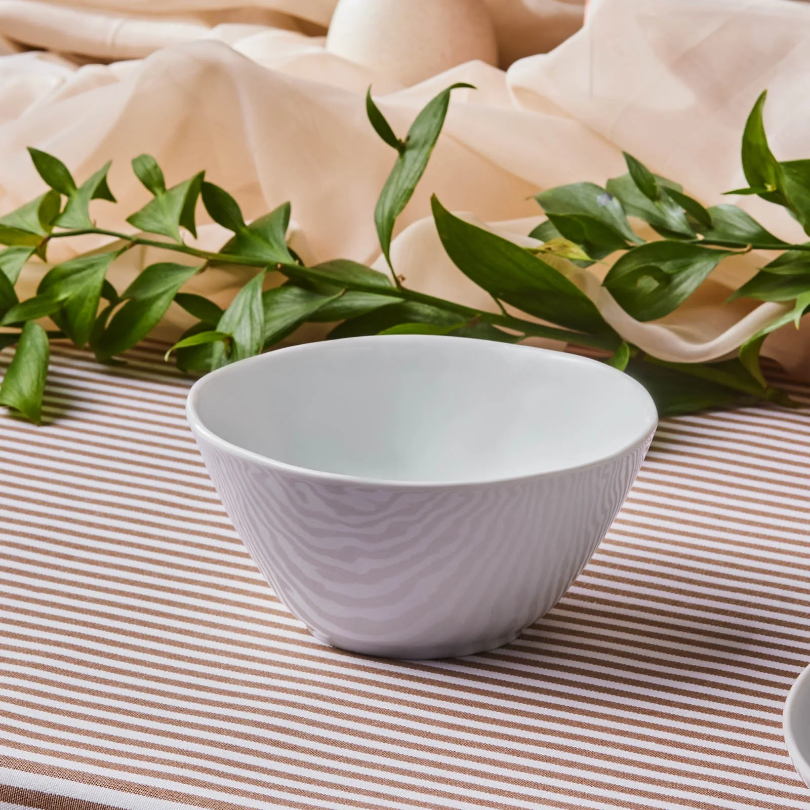 Karaca Epsilon Porcelain Cereal/Soup Bowl, 16cm, White