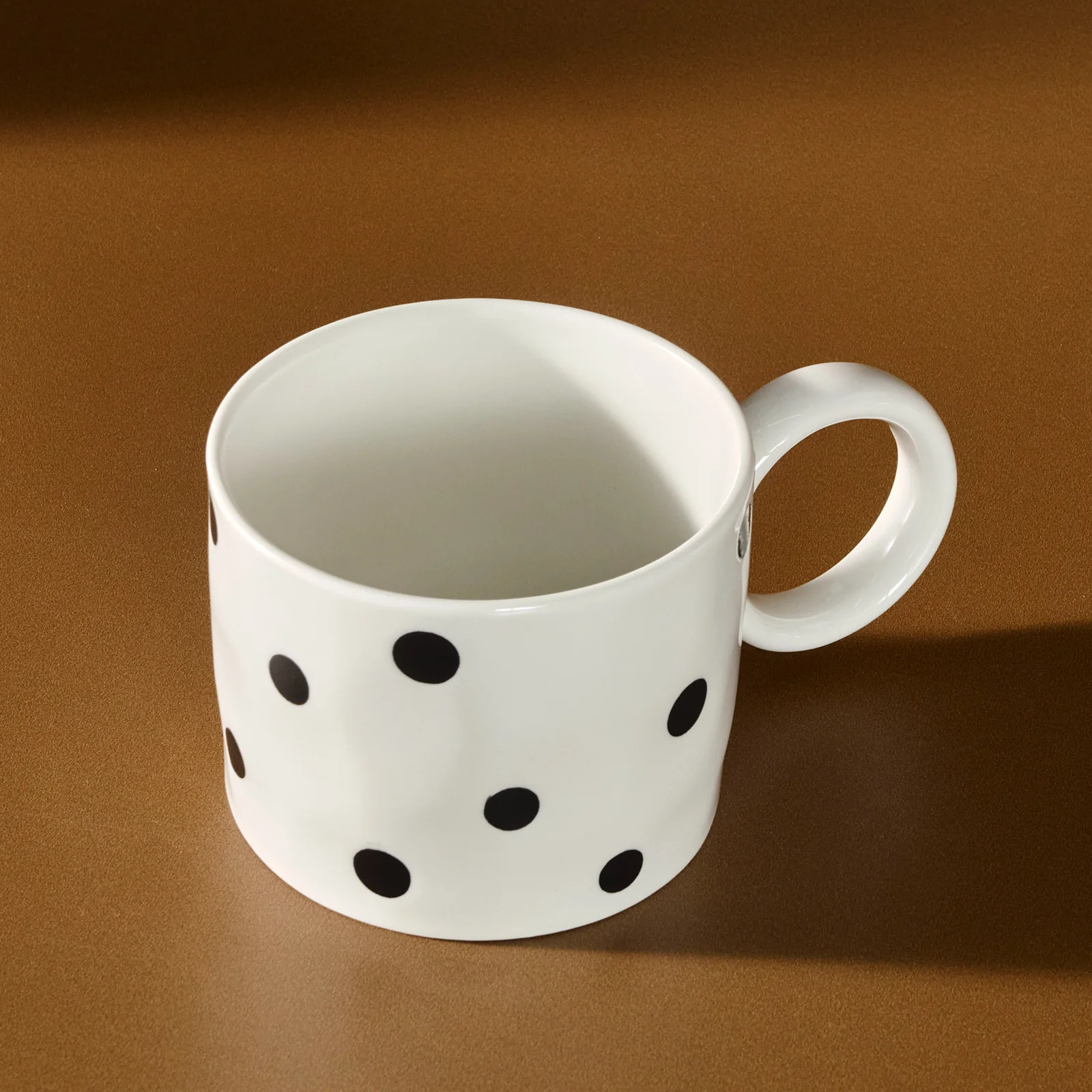Karaca Erica Dot New Generation Bone Mug, 370ml, Black - Image 2