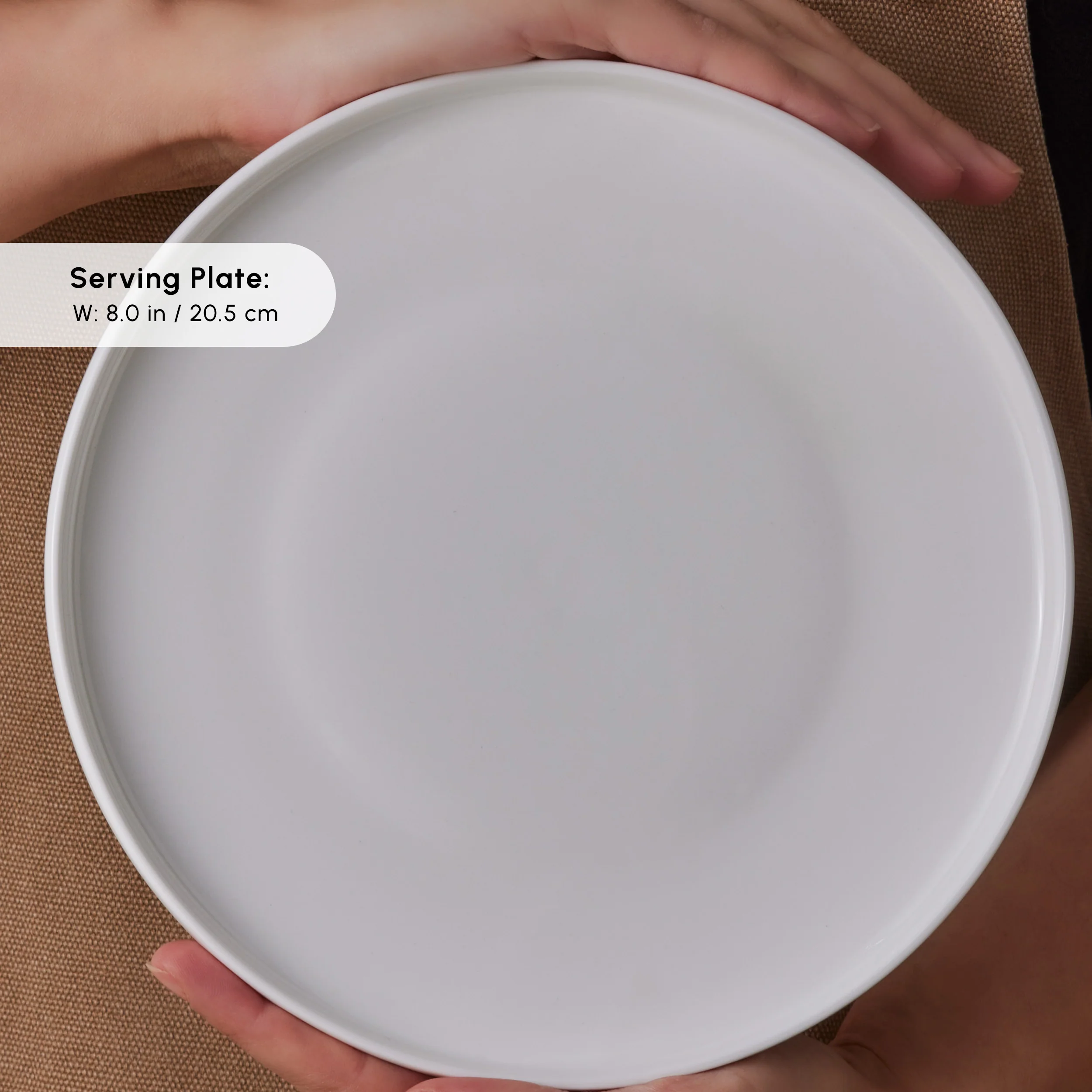 Karaca Forever Bone China Fika 22-Piece Serveware Set for 6 People, White - Image 7