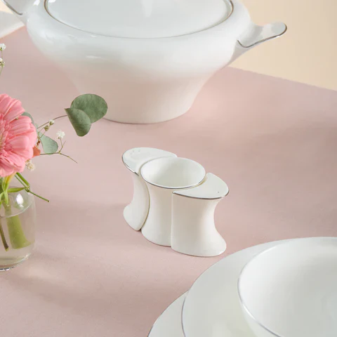 Karaca Fine Pearl Extra Argento 55-Piece Dinner Set for 12 People, Platin - Image 10