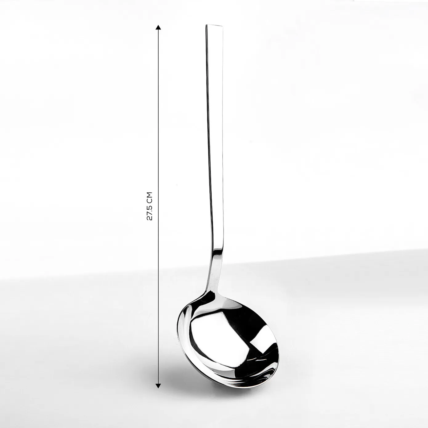 Karaca Flame Stainless Steel Ladle, 27.5cm, Silver - Image 4