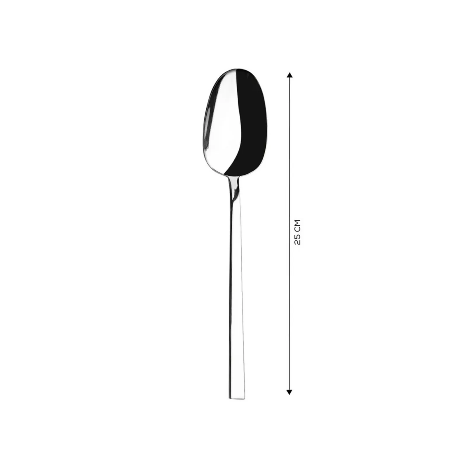 Karaca Flame Stainless Steel Serving Spoon, Silver - Image 3