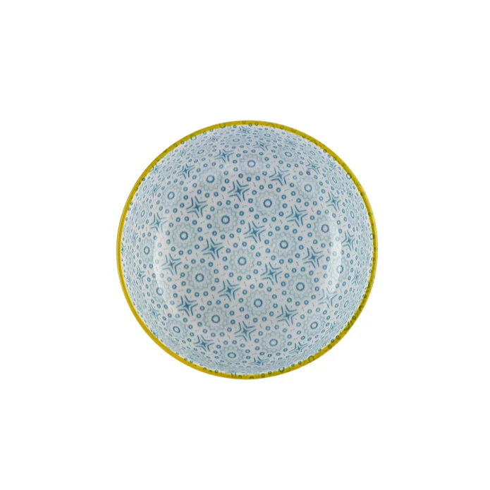 Karaca Floral Porcelain Round Snack Bowl, 10cm, Blue - Image 3