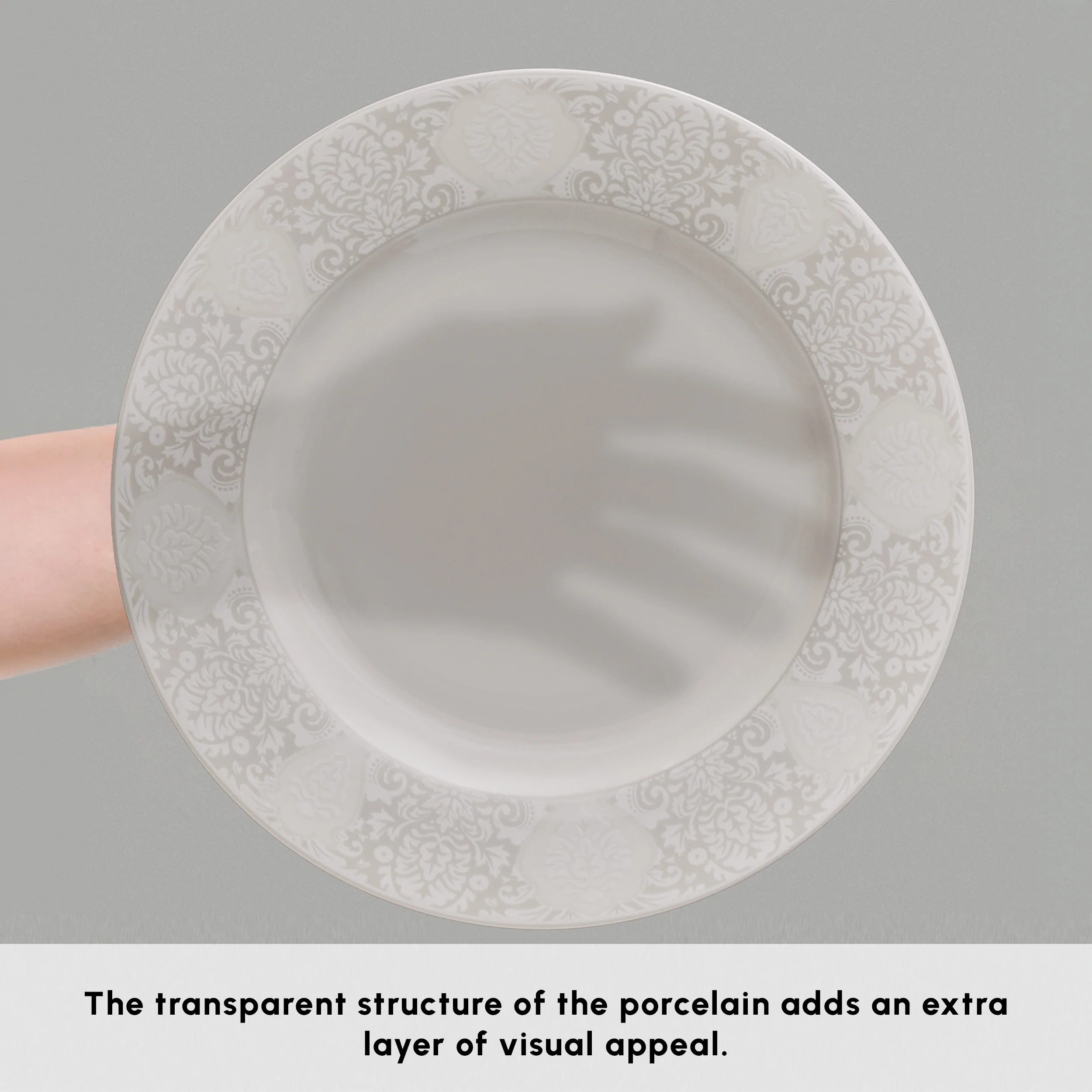 Karaca Forever Bone China New Olio 53-Piece Dinner Set for 12 People, White - Image 5
